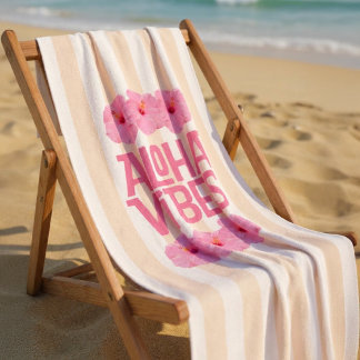 Serviette de plage Aloha Vibes