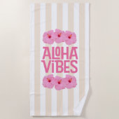 Serviette de plage Aloha Vibes (Devant)