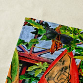 Serviette De Plage Aloha Yall (En situation)