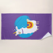 Serviette De Plage Alpaca Unicorn (Devant)