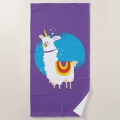 Serviette De Plage Alpaca Unicorn (Devant)
