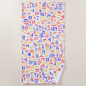 Serviette De Plage alphabet arménien (Devant)