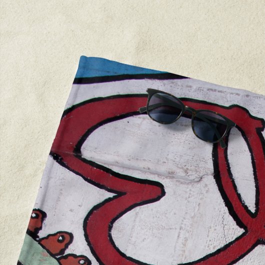 Serviette De Plage Alphabet coloré (En situation)