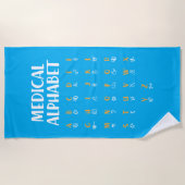 Serviette De Plage Alphabet Médical (Devant)