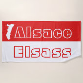 Serviette de plage Alsace - Elsass (Devant)
