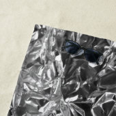 Serviette De Plage Aluminium Foil Design couleur argent (En situation)