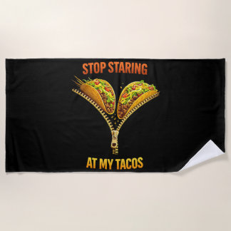 Serviette De Plage Amateur de tacos drôle arrêtez de regarder