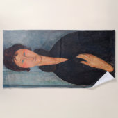 Serviette De Plage Amedeo Modigliani - Femme aux yeux bleus (Devant)