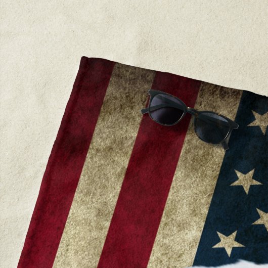 Serviette De Plage AMERICA BALD EAGLE Beach Towne (En situation)