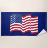 Serviette de plage American Flag (Devant)
