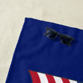 Serviette de plage American Flag (En situation)