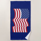 Serviette de plage American Flag (Devant)
