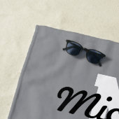 Serviette De Plage American Flag Chasse et pêche Thème (En situation)