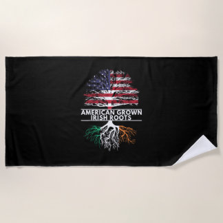 Serviette De Plage American Grown Irish Roots Flag Irlande ST. PATRIQ