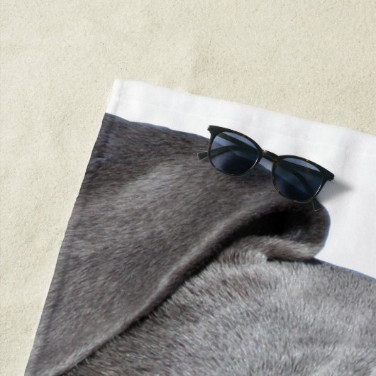 Serviette De Plage American Pit Bull Terrier (En situation)