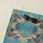 Serviette De Plage American Southwestern Patterned Art And Colors (En situation)