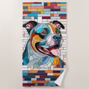 Serviette De Plage American Staffordshire Terrier - Amstaff