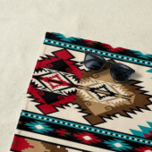 Serviette de plage amérindienne (En situation)