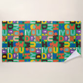 Serviette De Plage AMIS™ | Comment faire un Motif dynamique (Devant)