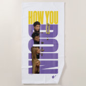 Serviette De Plage AMIS™ | Comment tu fais ? (Devant)