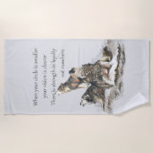 Serviette De Plage Amis de l'amitié Citer animal Citation art (Devant)