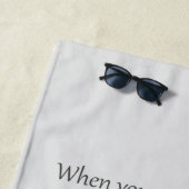 Serviette De Plage Amis de l'amitié Citer animal Citation art (En situation)