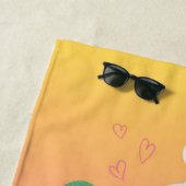 Serviette De Plage Amis de Llama et Cactus (En situation)