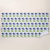 Serviette De Plage Amis du raisin (Devant)