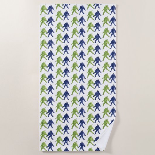 Serviette De Plage Amis du raisin (Devant)