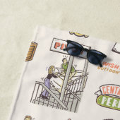 Serviette De Plage AMIS™ | Icônes de dessin (En situation)