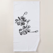 Serviette De Plage Amis monster (Devant)