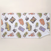 Serviette De Plage AMIS™ | Motif d'icône Poka Dot (Devant)