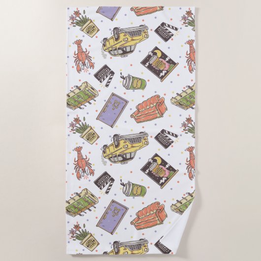 Serviette De Plage AMIS™ | Motif d'icône Poka Dot (Devant)