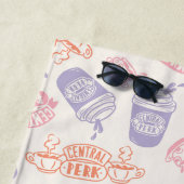 Serviette De Plage AMIS™ | Pastel Central Perk Motif (En situation)