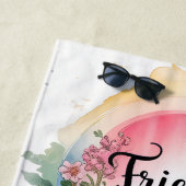 Serviette De Plage Amis Qui Voyagent Ensemble Restent Ensemble Person (En situation)