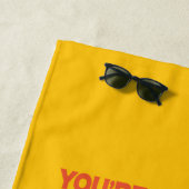 Serviette De Plage AMIS™ | Vous êtes mon homard vibrant graphique (En situation)