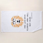 Serviette De Plage Amos 3:8 KJV Bible Scripture Verse Plage Serviette (Devant)