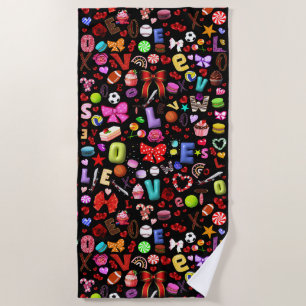 Serviette De Plage Amour
