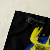 Serviette De Plage Amour dauphin (En situation)