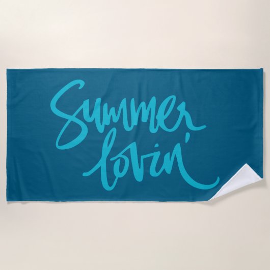 Serviette De Plage Amour d'été (Devant)