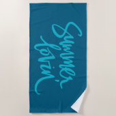 Serviette De Plage Amour d'été (Devant)