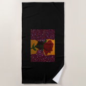 Serviette De Plage Amour éternel dans le jardin (Devant)