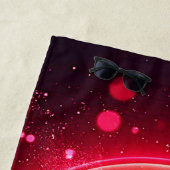 Serviette De Plage Amour Frappé Coeurs Emoji (En situation)