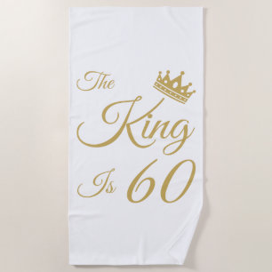 Serviette De Plage Amusant 60ème anniversaire pour les hommes