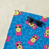 Serviette De Plage Amusant Avocados (En situation)