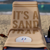 Serviette De Plage Amusant Golf Thème Sand Trap Golfer Beach Serviett