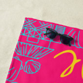 Serviette De Plage Amusant Moderne Été (En situation)