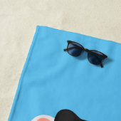 Serviette De Plage Amusante baleine orque mignonne dessin animé (En situation)