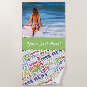 Serviette De Plage Amusants 18ème anniversaire Fête Faveurs Personnal