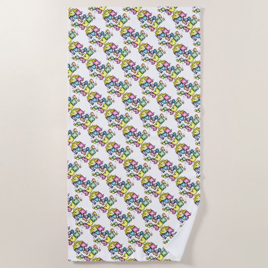 Serviette De Plage Amusement au soleil (Devant)